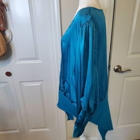 NWT Sergio Hudson x Target Teal faux wrap Bodysuit 2X - Picture 4 of 9